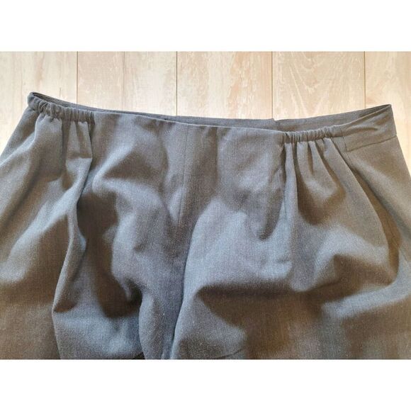 Pendleton 18W Women's Wool/Spandex Vintage Trouser Pants Charcoal Gray No Pckts - Picture 6 of 10